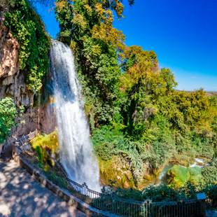 De Edessa watervallen in de regio Macedonië in Griekenland