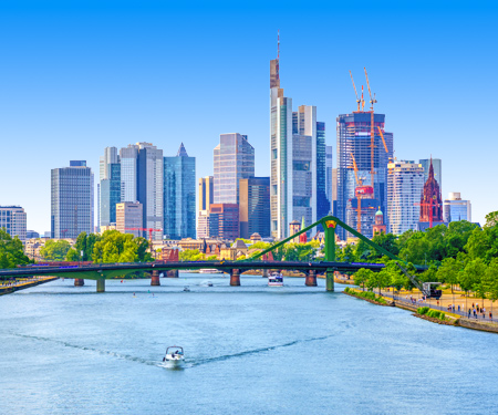 <p>Skyline van Frankfurt</p>