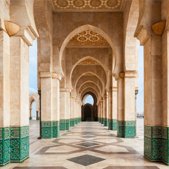 The hassan II Mosque in Casablanca Marokko, de grootste in marokko
