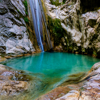 De mooie watervallen van Nidri op Lefkas