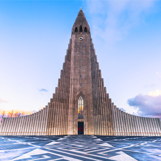 Hallgrimskirkja kerk in Reykjavik, IJsland