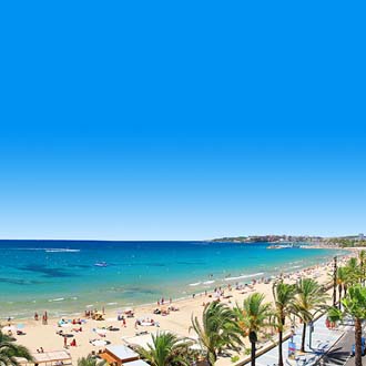 Het prachtige strand van Salou, Spanje