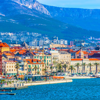 Stad Split en kustlijn
