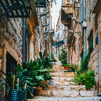 Mooi straatje in Dubrovnik