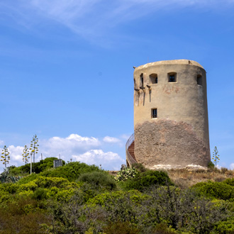 Oude toren nabij Villaputzu