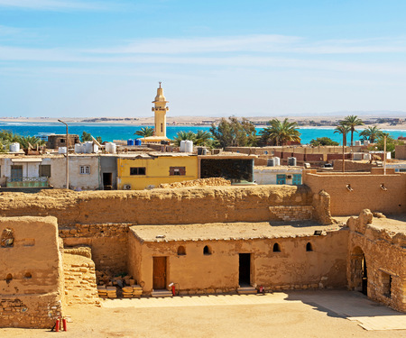 <p>Uitzicht vanaf de oude stad op de Rode Zee in El Quseir</p>