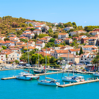 Haven van Trogir in Kroatie