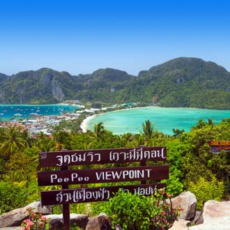 Prachtig uitzichtpunt op Koh Phi Phi, Thailand