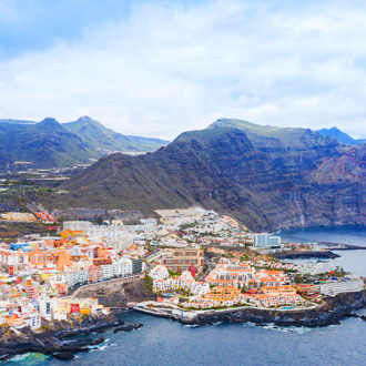 Kust van Puerto Santiago op de Canarische Eiland Tenerife in Spanje