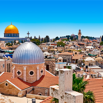 Uitzicht over de stad Jeruzalem in Israël