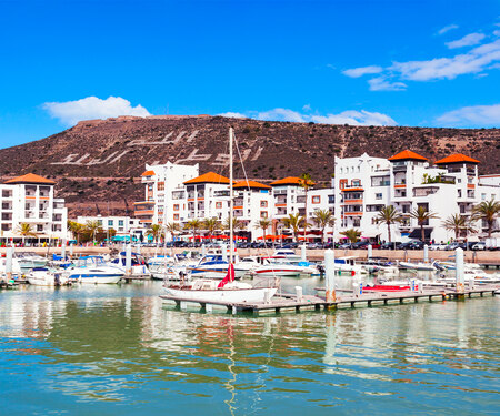 <p>De jachthaven van Agadir in Marokko</p>