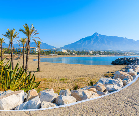 <p>Zonnige kust in Marbella</p>