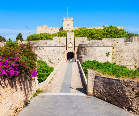 <p>Het middeleeuwse kasteel van Rhodos-Stad</p>