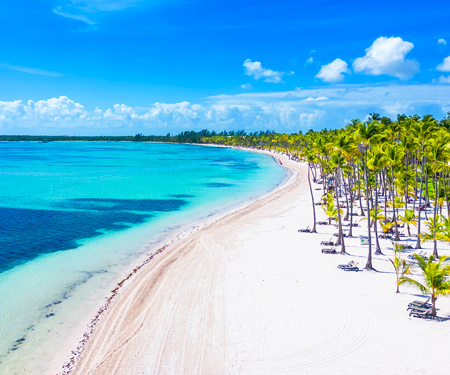 <p>Zicht op de stranden van Bavaro</p>