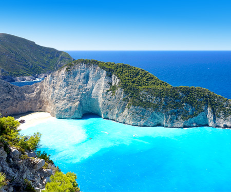 <p>Shipwreck Beach op Zakynthos</p>