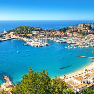 <p>Port de Soller op Mallorca</p>