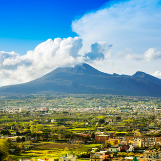 <p>Vesuvius-vulkaan in Pompeï</p>