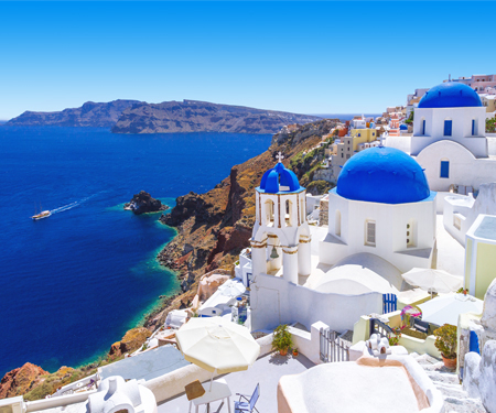 <p>Santorini in Griekenland tijdens de meivakantie</p>