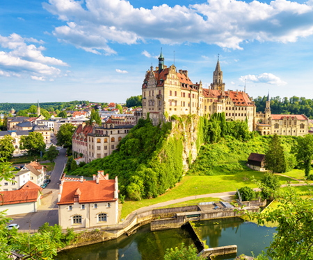 <p>Kasteel in Sigmaringen bij het Zwarte Woud in Zuid-Duitsland</p>