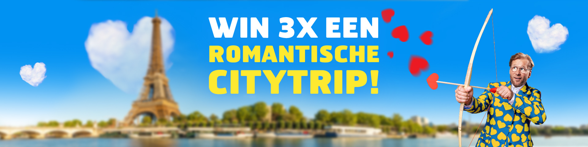 Win 3x een romantische citytrip