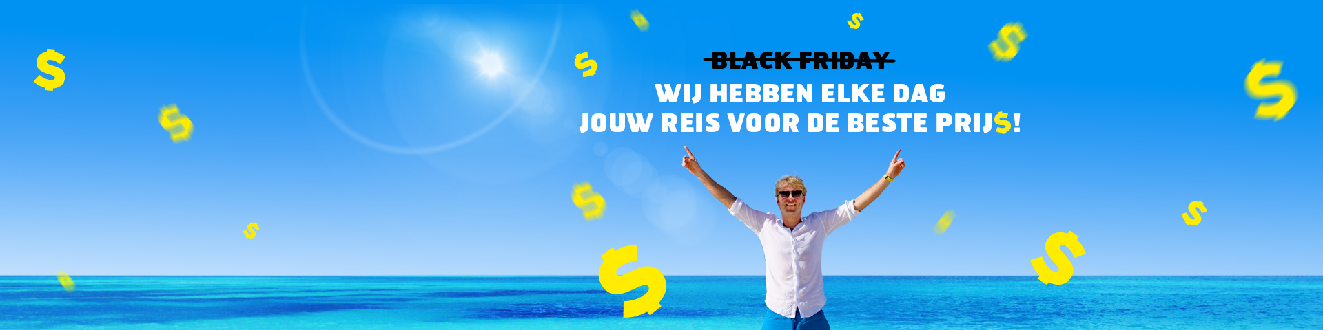 Black Friday? Boek altijd de beste deals bij Prijsvrij Vakanties!