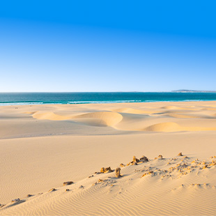 Prachtige witte stranden op Boa Vista