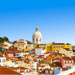 Uitzicht over de stad Lissabon