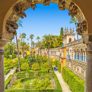 De tuin van Real Alcázar