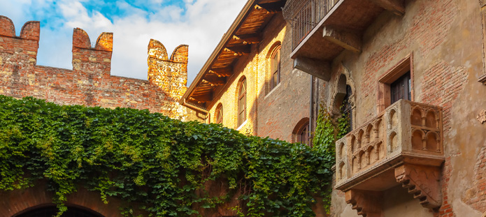 Balkon van Juliet in Verona