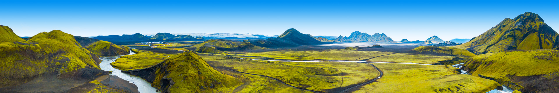 Uitzicht op het bijzondere landschap van IJsland