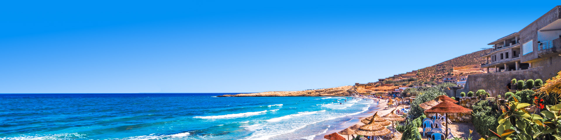 uitzicht op zee bij Hammamet