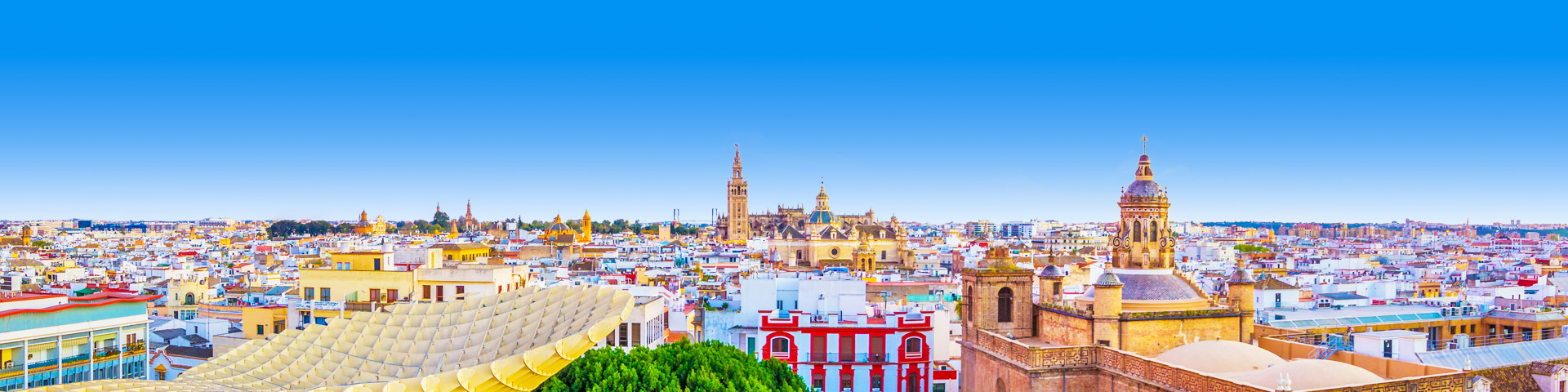 Uitzicht over de stad Sevilla