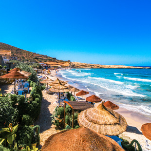 Prachtig strand in Tunesië