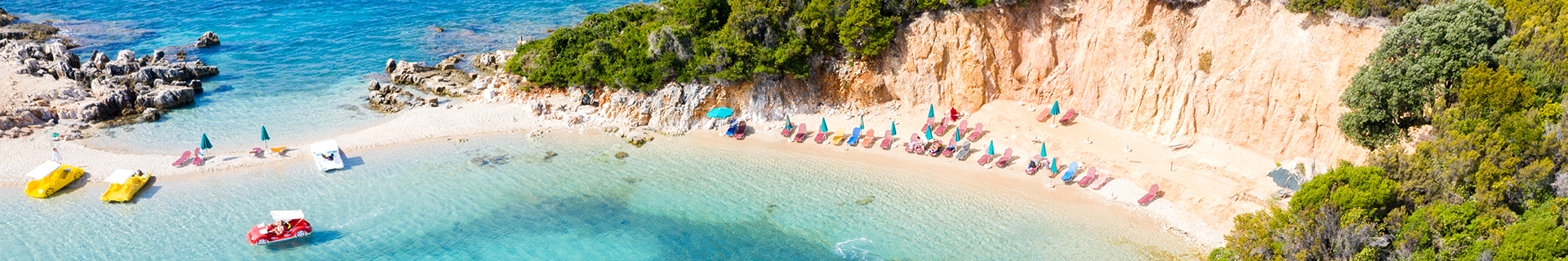 Prachtig strand in Albanië