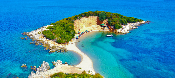 Prachtige natuur in Albanië