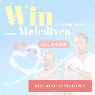 Win een liefdesreis naar de Malediven t.w.v. 4500 euro!